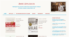 Desktop Screenshot of anneapplebaum.com