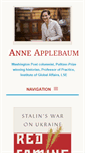 Mobile Screenshot of anneapplebaum.com