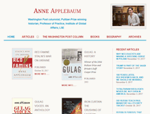 Tablet Screenshot of anneapplebaum.com